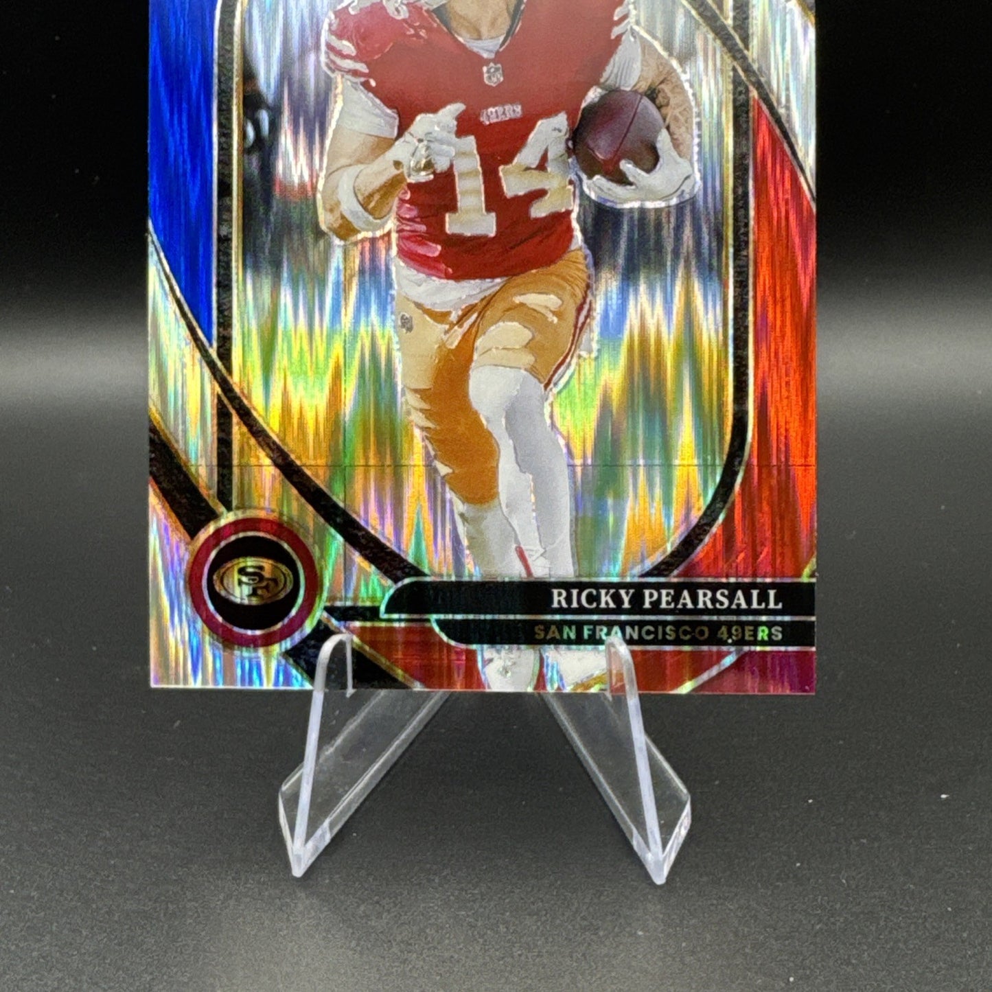 2024 Ricky Pearsall Panini Select - Club Level Red & Blue Shock Prizm #285 RC