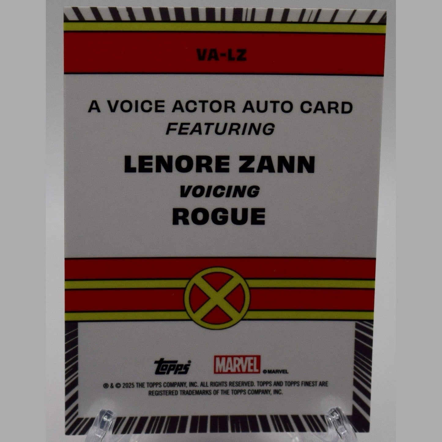 2025 Topps Finest Marvel X-Men '97 Voice Actor Lenore Zann #VA-LZ Rogue Auto