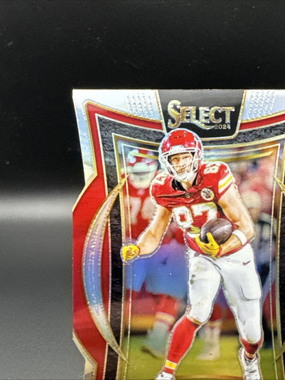 Travis Kelce Concourse Silver Prizm Die-Cut - 2024 Panini Select Chiefs