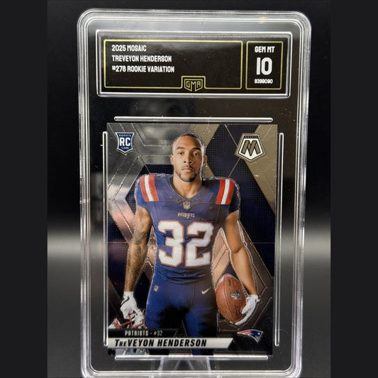 2025 TreVeyon Henderson Mosaic Variation Rookie Card #278 GMA 10