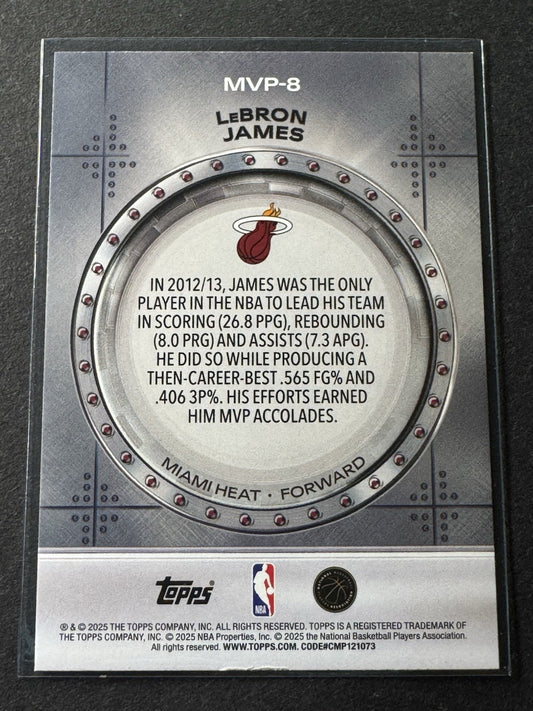 2025-26 Topps LeBron James MVP Vault #MVP-8 Miami Heat