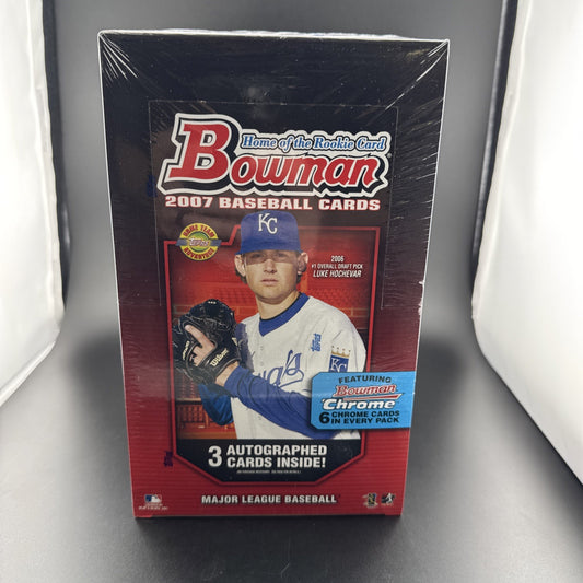 2007 Bowman Baseball Jumbo Hobby Box **3 Autos**