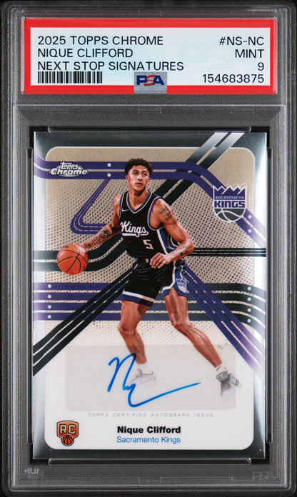 2025-26 Topps Chrome - Next Stop Signatures Nique Clifford #NS-NC (AU, RC)
