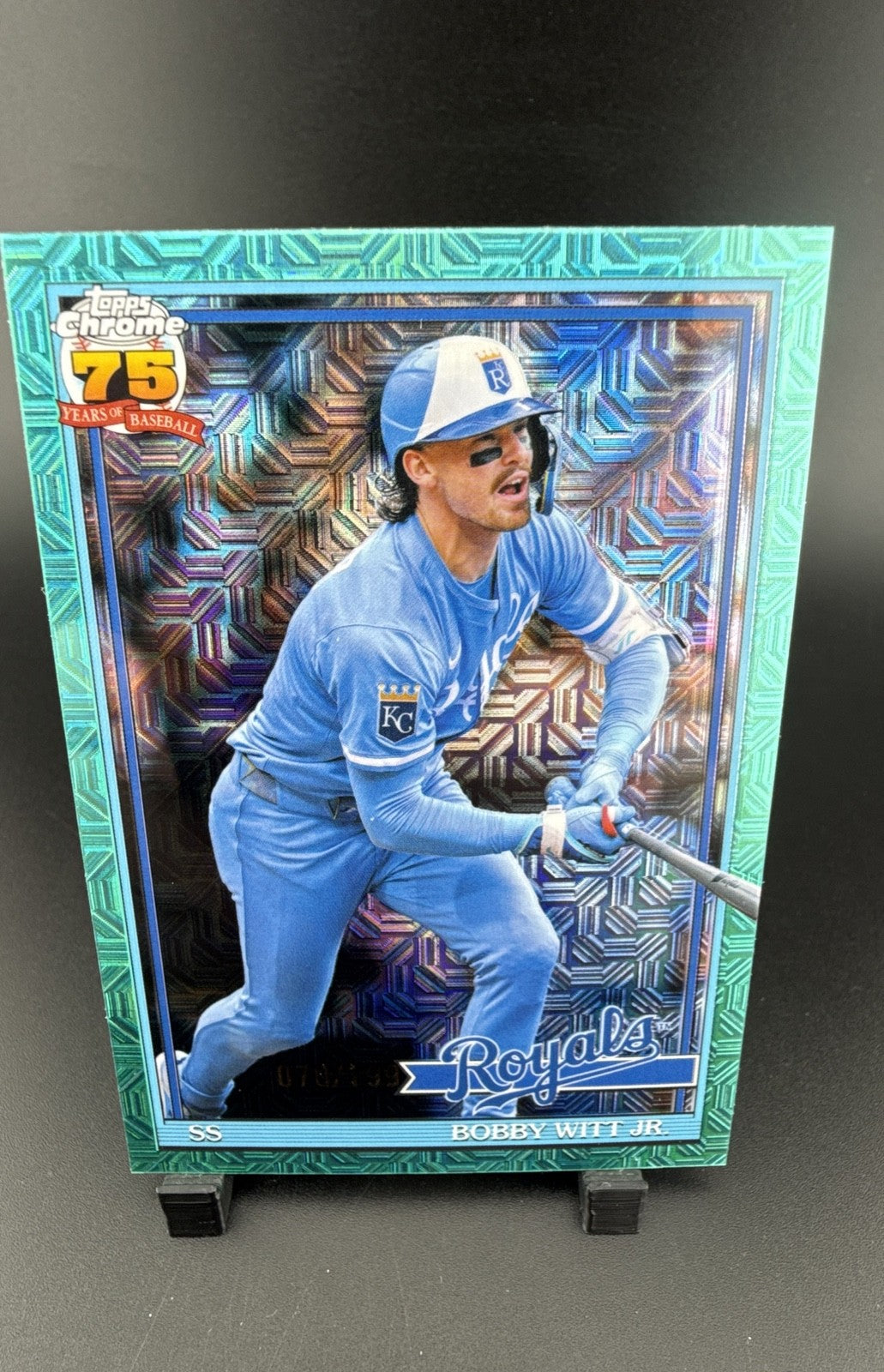 2026 Topps Series 1 - 1991 Topps Chrome Silver Pack Mojo Bobby Witt Jr. #91C-19