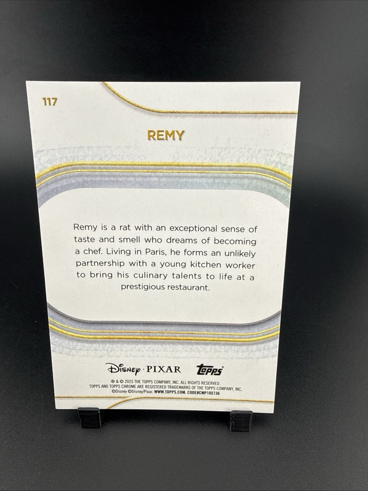 Topps 2025 Topps Chrome Pixar Remy Ratatouille #117 Green Parallel /99