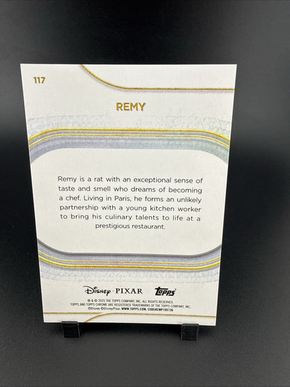 Topps 2025 Topps Chrome Pixar Remy Ratatouille #117 Green Parallel /99