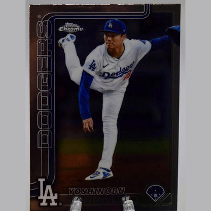 2025 Topps Chrome Yoshinobu Yamamoto Los Angeles Dodgers #179