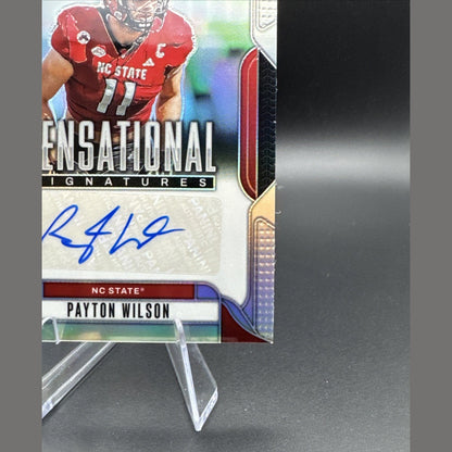 2025 Panini Prizm Draft Picks Payton Wilson Sensational Signatures #SS-PNW