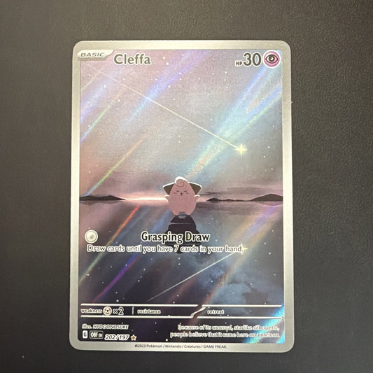 Pokémon Cleffa 202/197 Pokémon TCG Obsidian Flames Illustration Rare