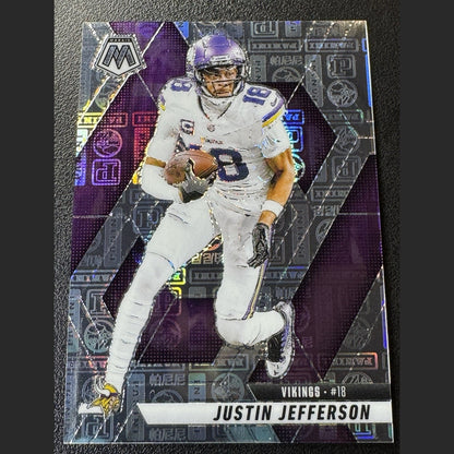 2025 Mosaic Football JUSTIN JEFFERSON Silver Knight Prizm /149