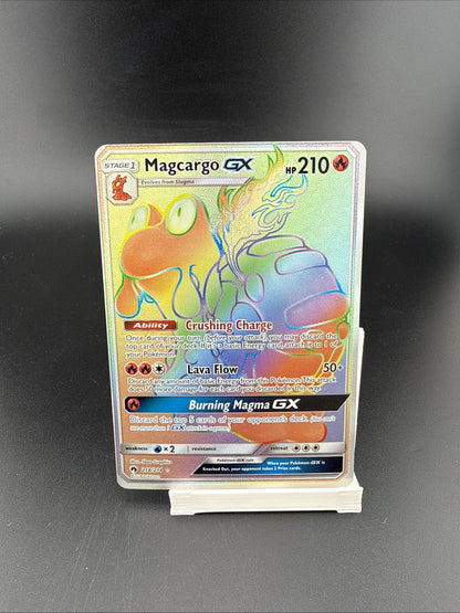 The Pokémon Company Magcargo GX 218/214 Lost Thunder Secret Rare Holo HP 210 EN