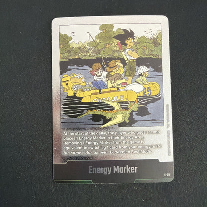 Dragon Ball Fusion World Energy Marker E-79 English SB02 Manga Booster Goku