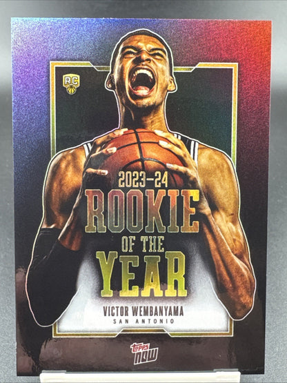 Victor Wembanyama 2023-24 Topps Now #VW-6 Rookie Of The Year (RC)