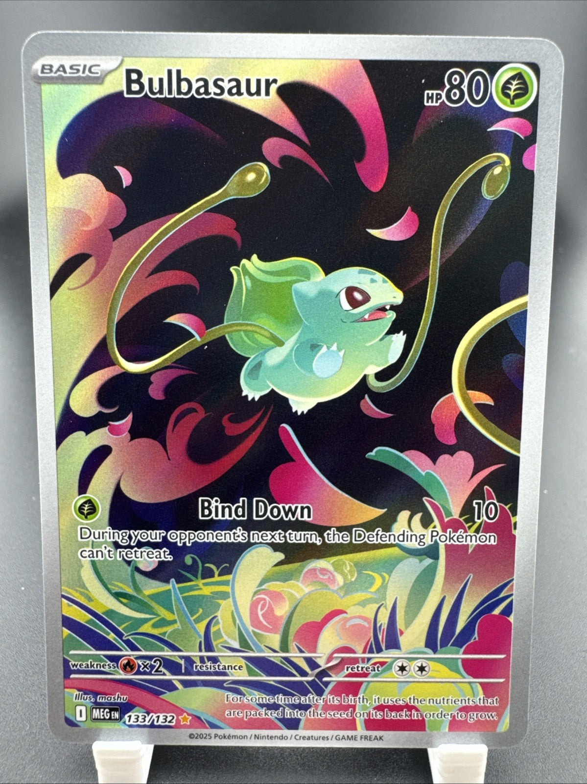 Pokémon TCG Mega Evolutions Bulbasaur Illustration Rare 133/132