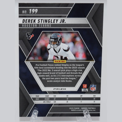 2025 Mosaic Silver Derek Stingley Jr #199