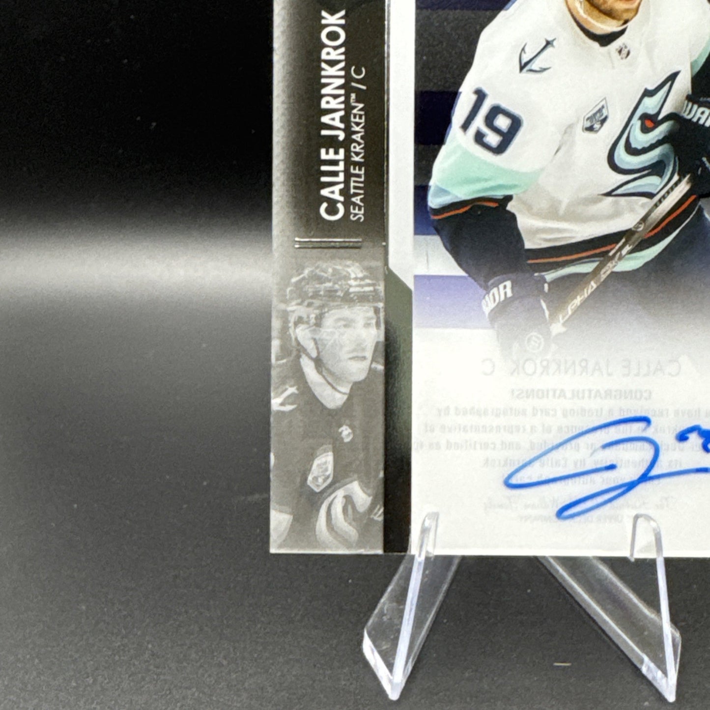 2021-2022 Upper Deck Clear Cut Calle Jarnkrok Acetate Auto #CC-CJ