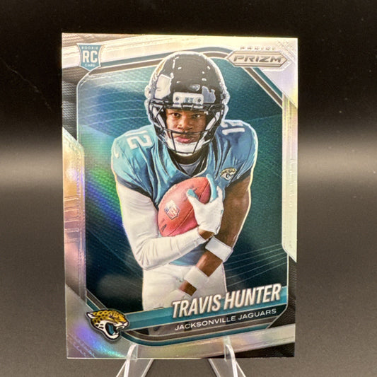 2025 Panini Prizm Travis Hunter Silver Prizm Image Variation #418 Jaguars RC
