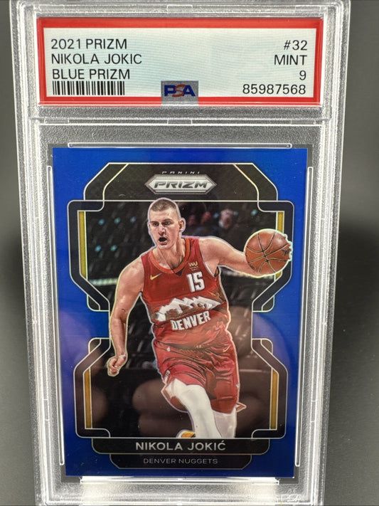 2021 Panini Prizm #32 Nikola Jokic PSA 9 Nuggets 131/199