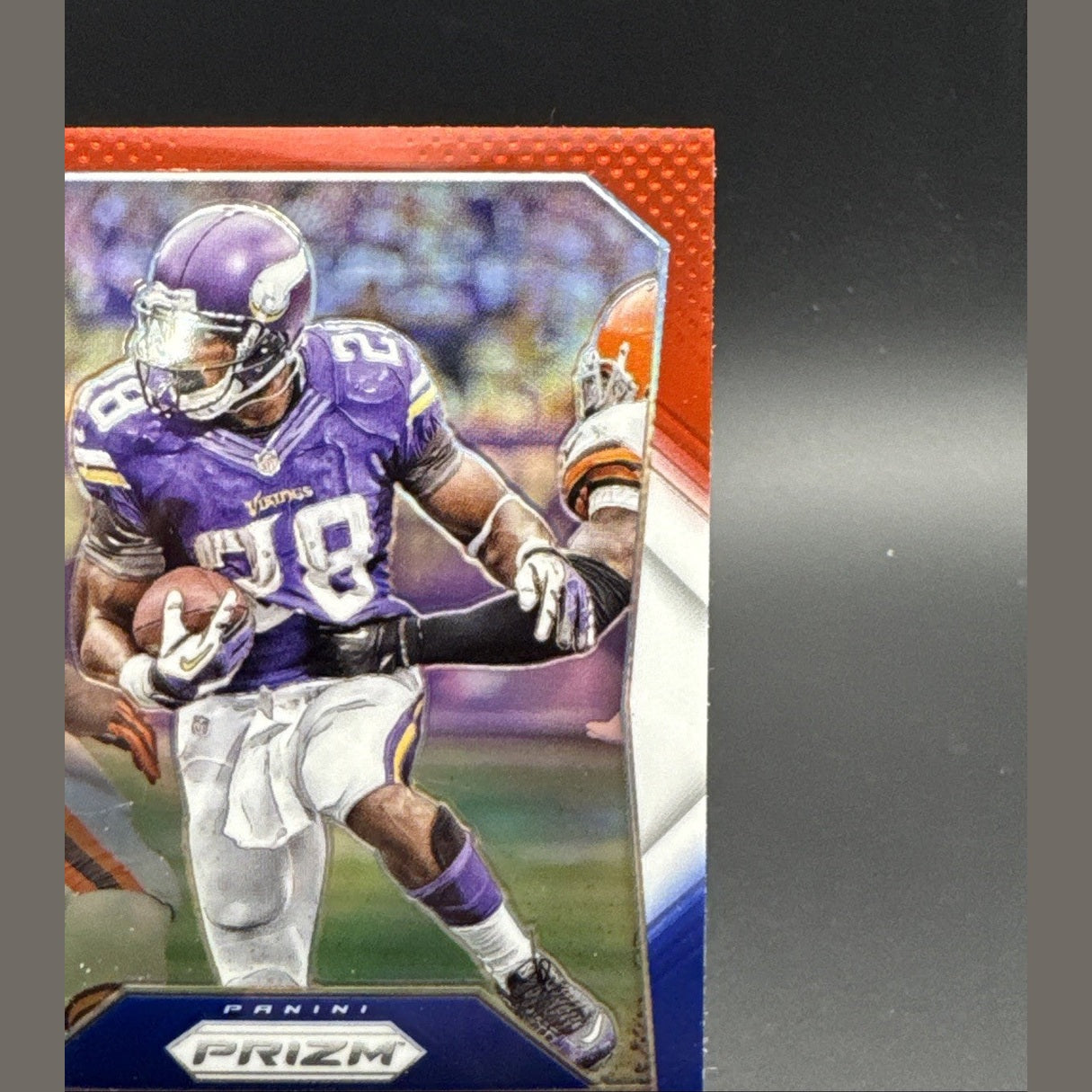 2015 Panini Prizm - Adrian Peterson #28 Red White & Blue Prizm