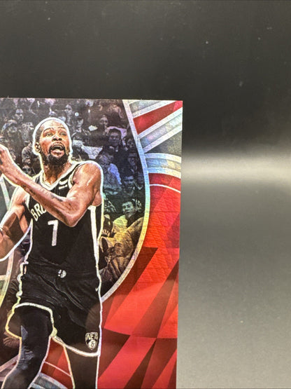 Kevin Durant 2021-22 Panini Spectra Base Variations Asia Hyper Red #7 Nets