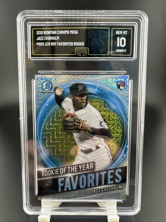 2021 Bowman Chrome Mega Jazz Chisholm #RRYJCH Roy Favorites Rookie GMA 10