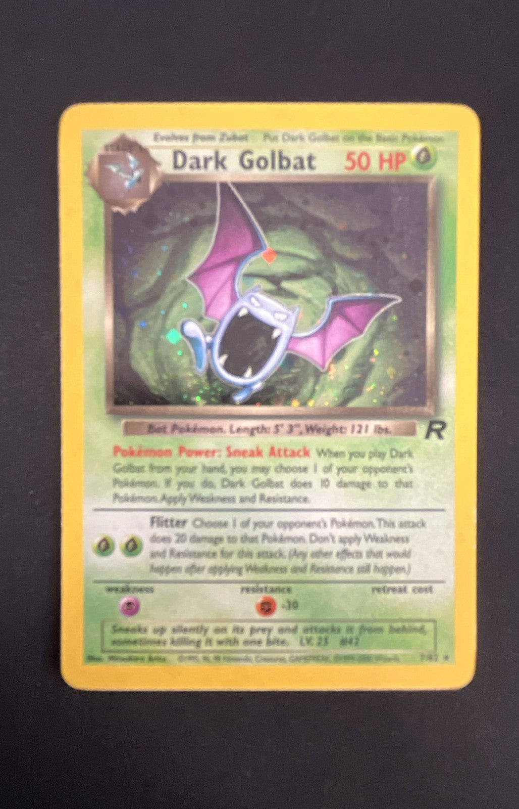 Dark Golbat 7/82 Team Rocket Holo