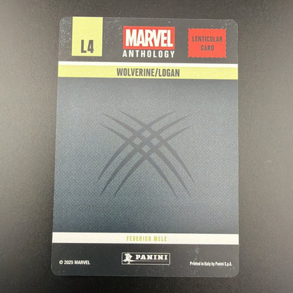 WOLVERINE Lenticular Hologram Card 2025 Panini Marvel Anthology L4 | UK SELLER