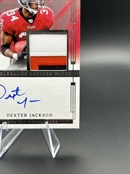 Dexter Jackson- 2024 IMPECCABLE ELEGANCE RETIRED PATCH- On Card AUTO 41/75