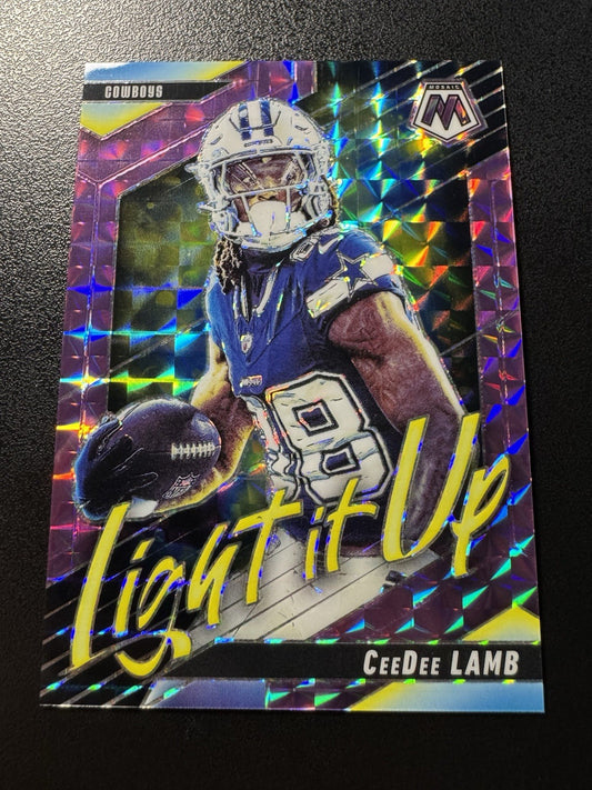 2025 Mosaic Light It Up Purple Mosaic #20 CeeDee Lamb Cowboys 11/49