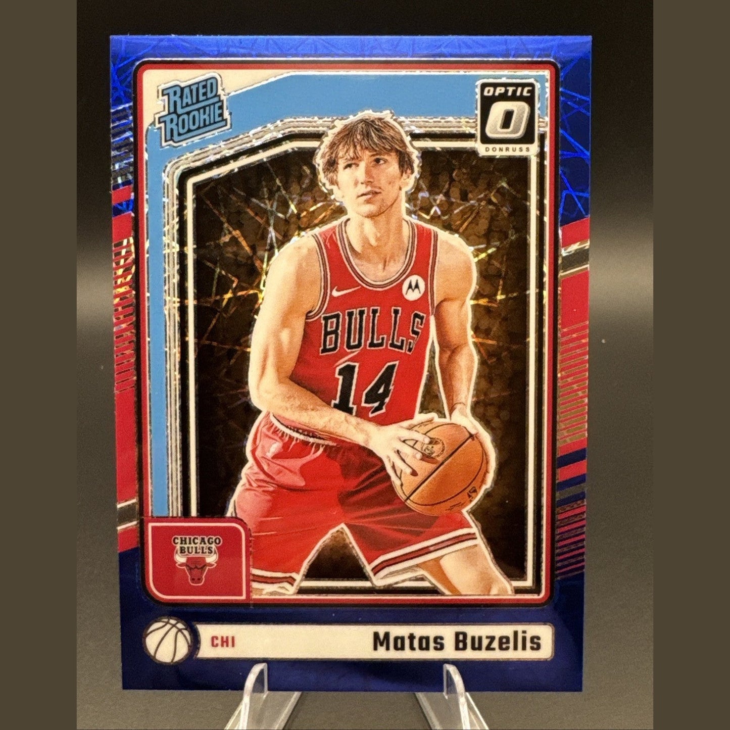 2024-25 Donruss Optic Blue Velocity Rated Rookie #271 Matas Buzelis BULLS