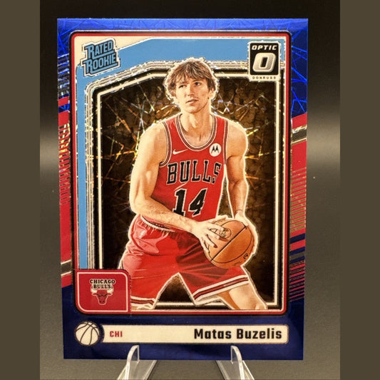 2024-25 Donruss Optic Blue Velocity Rated Rookie #271 Matas Buzelis BULLS