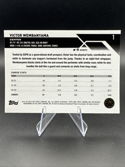 2023-24 Topps Chrome - Victor Wembanyama #1 (RC)
