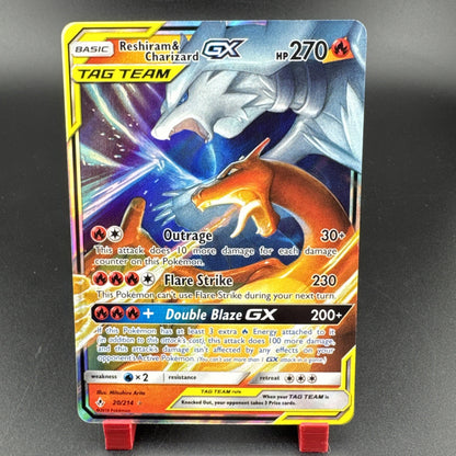 Pokemon 2019 Reshiram And Charizard GX 20/214