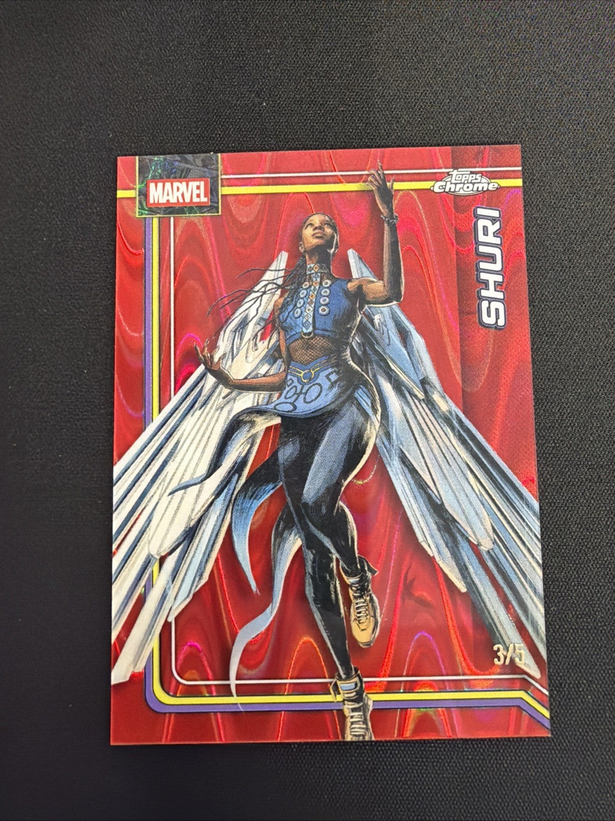 2026 Topps Chrome Shirt True Red 3/5 Color Match Marvel #154