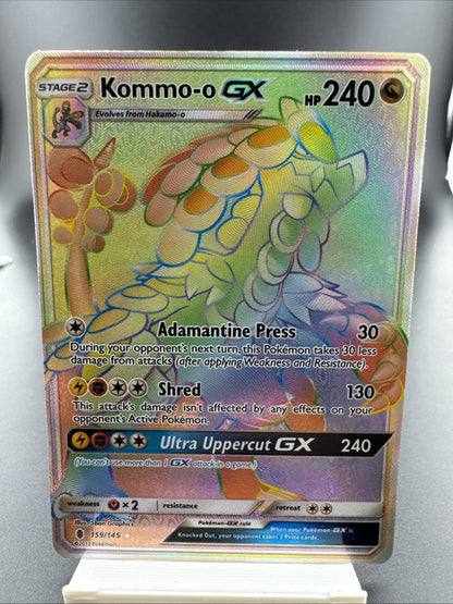 Kommo-o GX (Secret) 159/145 Sm-Guardians Rising Holo Pokémon TCG - NM