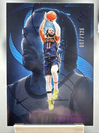 Jalen Brunson 2024-25 Panini Silhouette 67/125 Purple New York Knicks #2