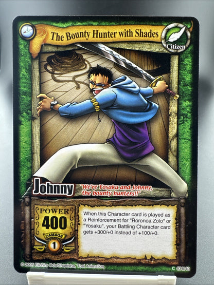 Bandai One Piece CCG Card Johnny The Bounty Hunter With Shades