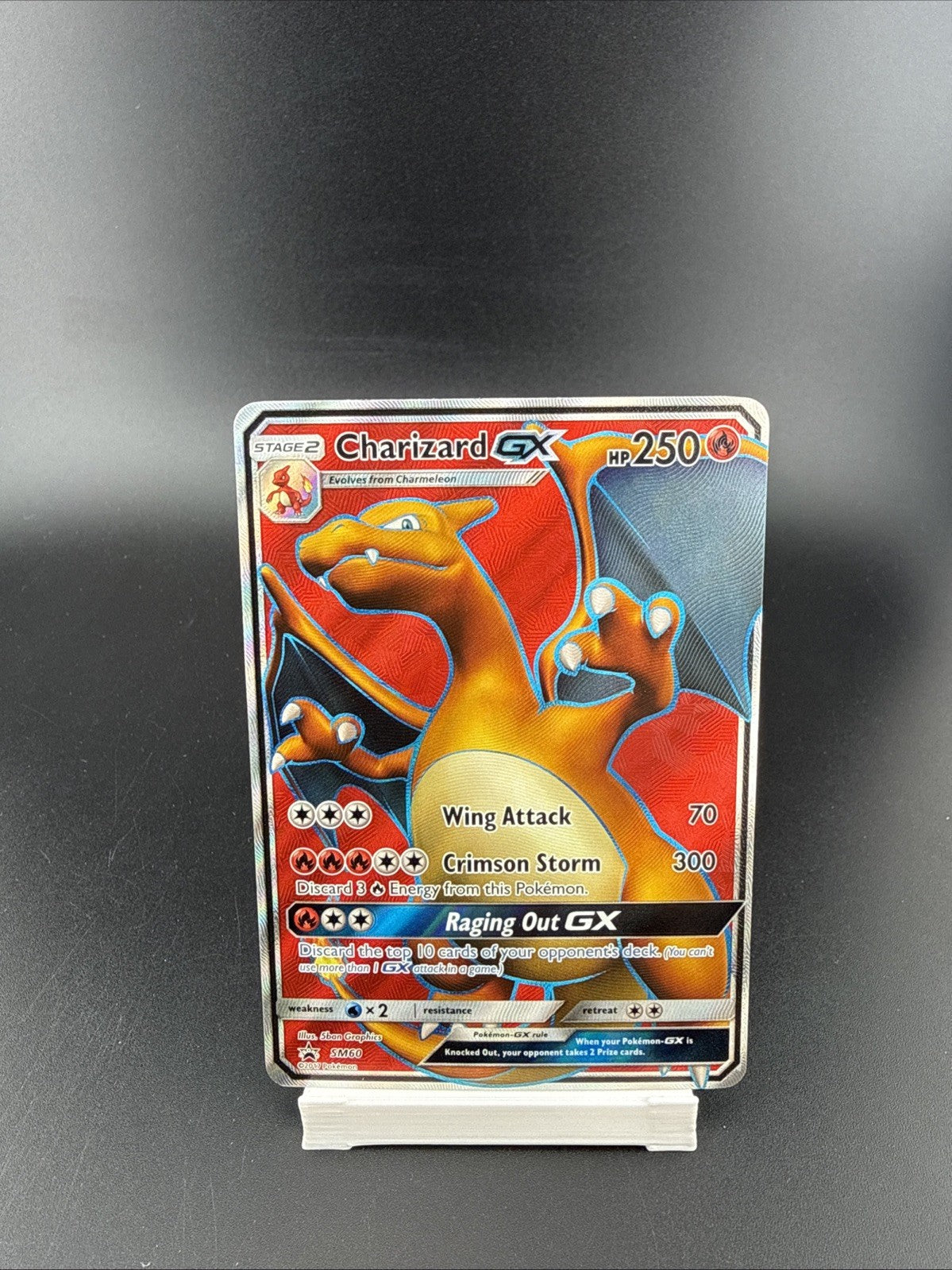 Charizard GX SM60 Full Art Black Star Promo hp/dmg