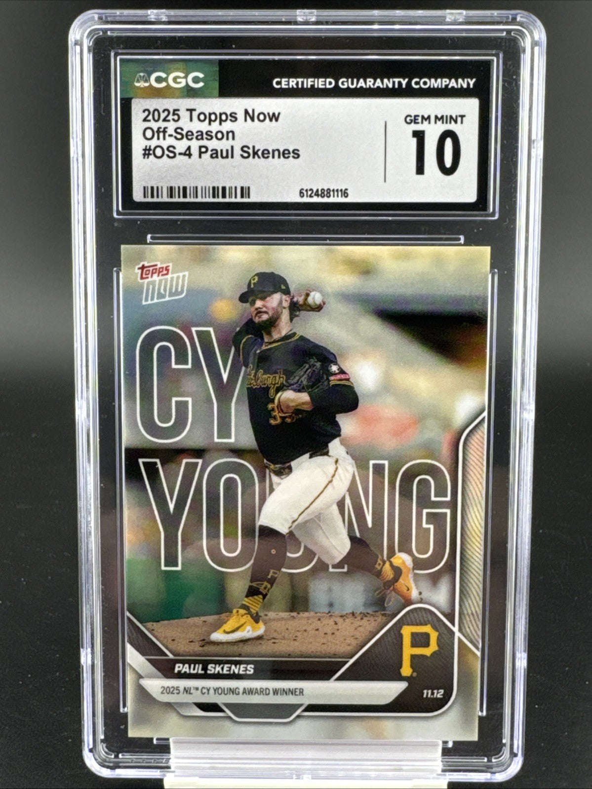 2025 Topps Now - Off-Season Paul Skenes #OS-4 CGC 10