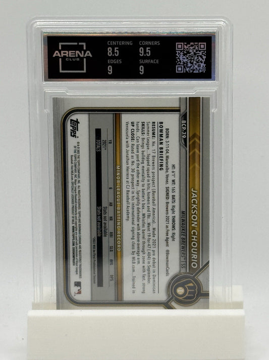 2022 Bowman Chrome Prospects Mega Box Mojo Jackson Chourio #BCP-79 Arena Club 9