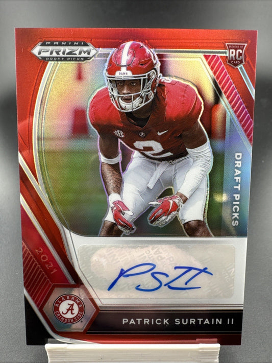 2021 Panini Prizm Draft Picks Draft Picks Autographs Patrick Surtain II 107/199