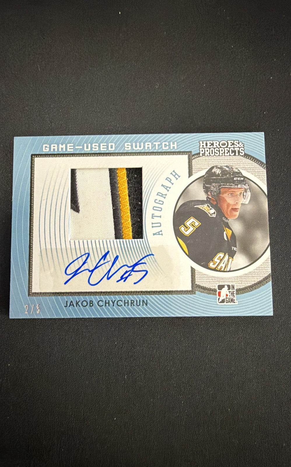 2014-15 In the Game Heroes and Prospects - Game Used Autographed Patch Jakob /5