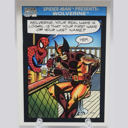 Spider-Man Presents: Wolverine #160 1990 Impel Marvel Universe Card