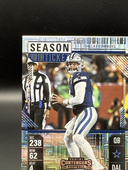 2024 Panini Contenders - Season Ticket Dak Prescott 25 Hobby Mojo Dallas Cowboys