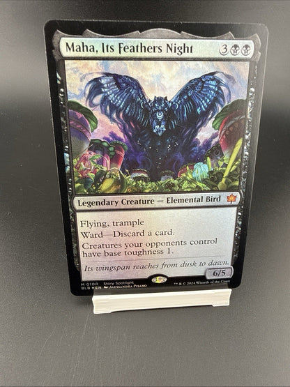 Maha, Its Feathers Night - Promo Pack Bloomburrow Mythic MTG Foil NM