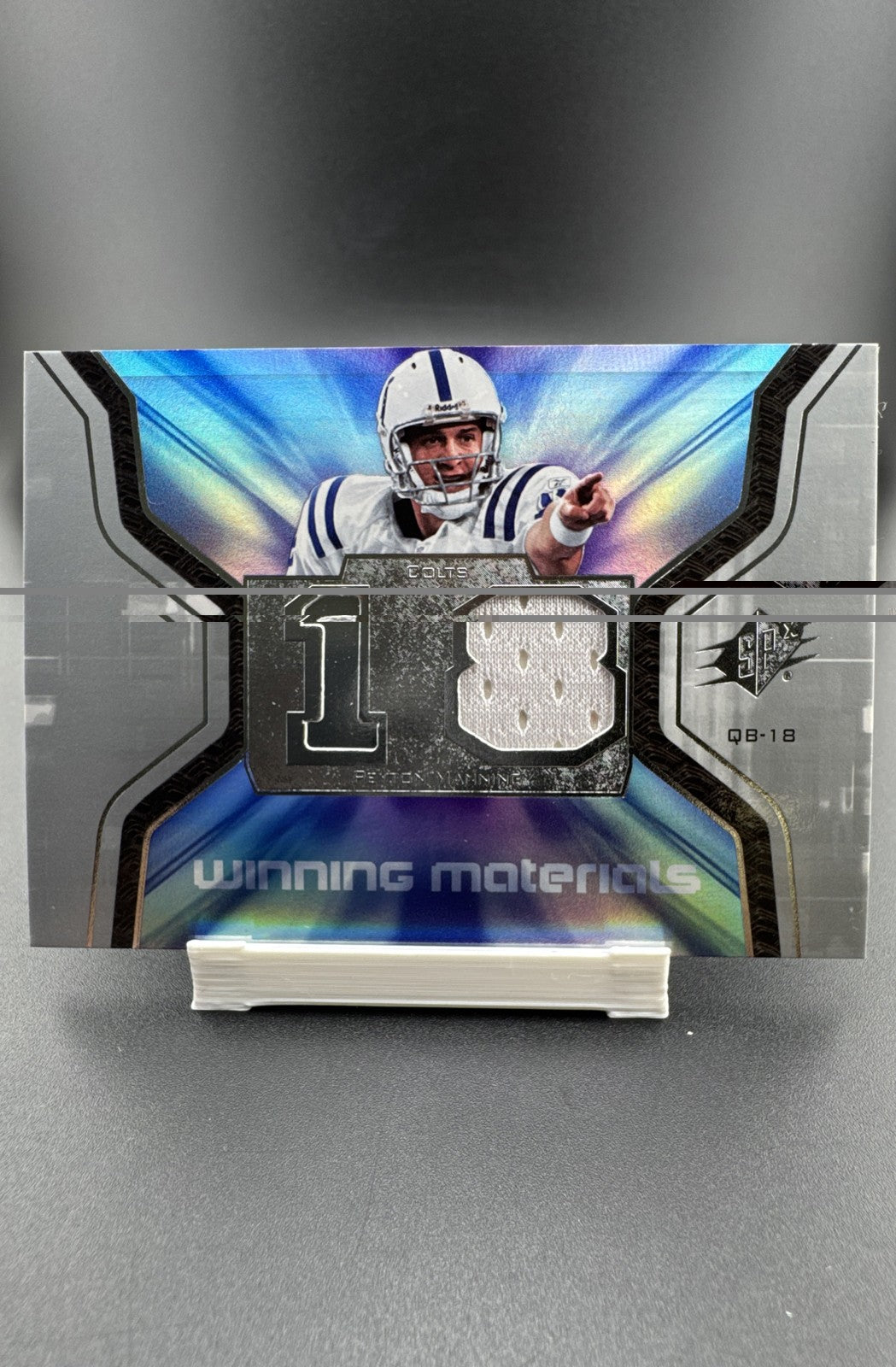 2007 SPx - Winning Materials Peyton Manning #WM-PM Jersey Number (MEM)