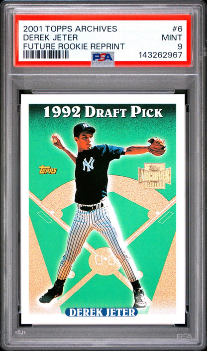 2001 Topps Archives - Future Rookie Reprints Derek Jeter #6
