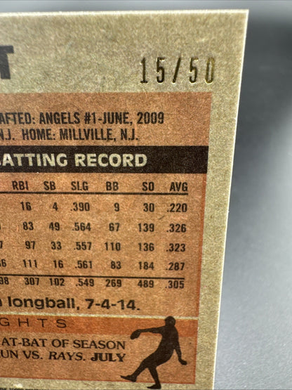 2015 Topps Mike Trout #250 15/50