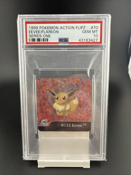 Pokémon - Eevee / Flareon, Action Flipz Series One #70 PSA 10