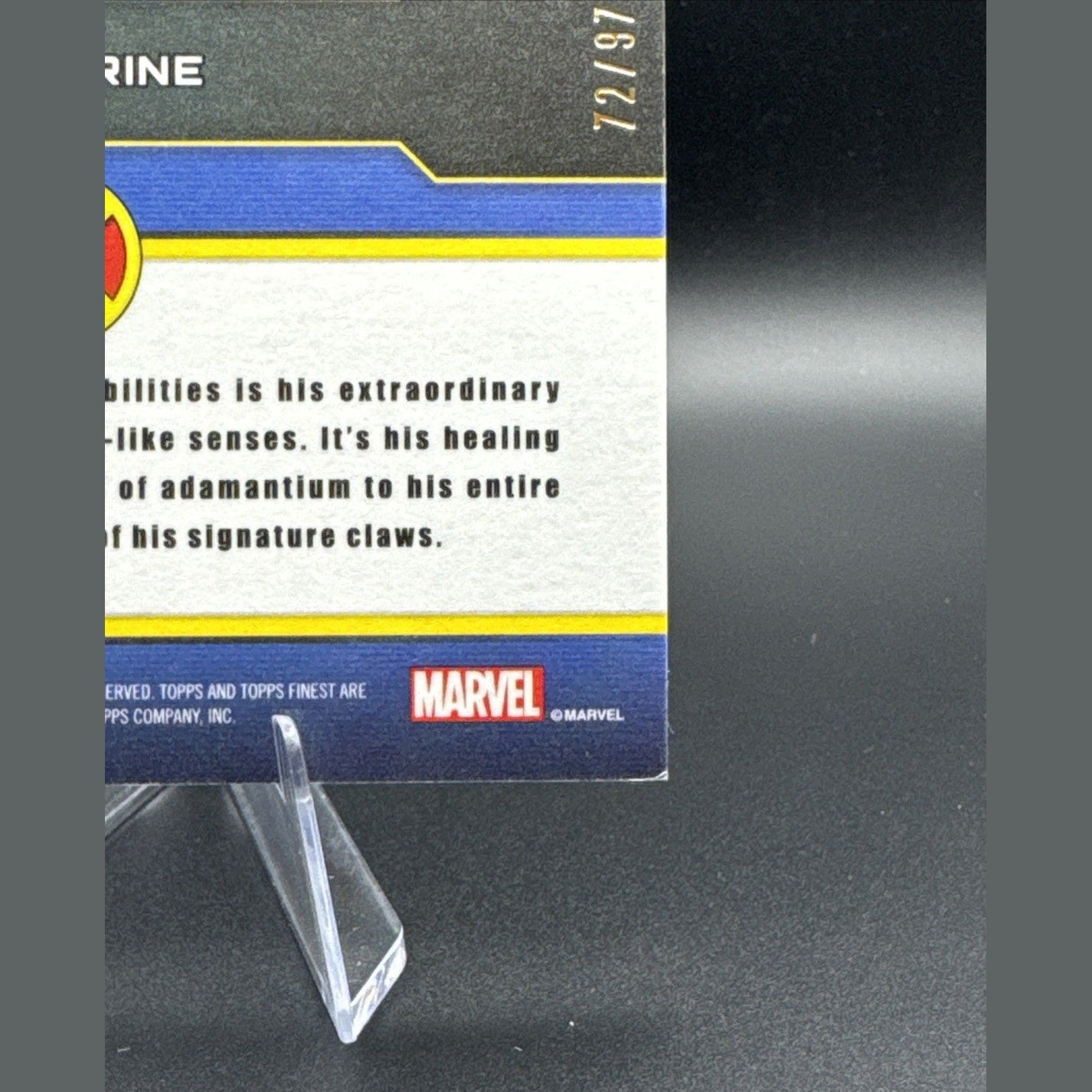 Wolverine Sentinel Scan SS-8 X-Fractor 72/97 2025 Topps Finest X-Men 97'